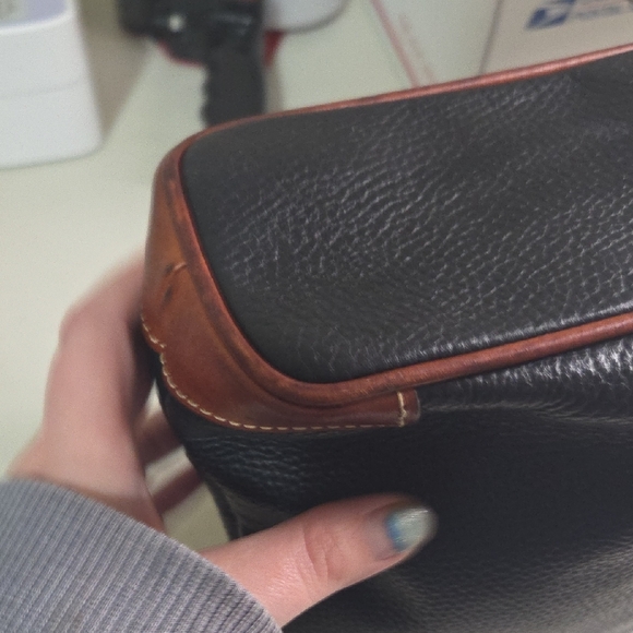 Dooney & Bourke Black and Tan Bag - Picture 9 of 14